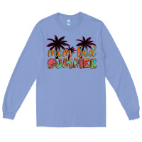 Colony Blue mom bod summer with palms Long Sleeve Tee - Artiststas