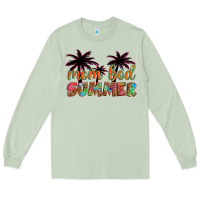 Matcha mom bod summer with palms Long Sleeve Tee - Artiststas