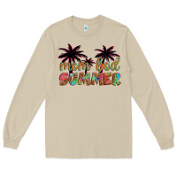Mushroom mom bod summer with palms Long Sleeve Tee - Artiststas