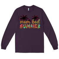 Plum mom bod summer with palms Long Sleeve Tee - Artiststas