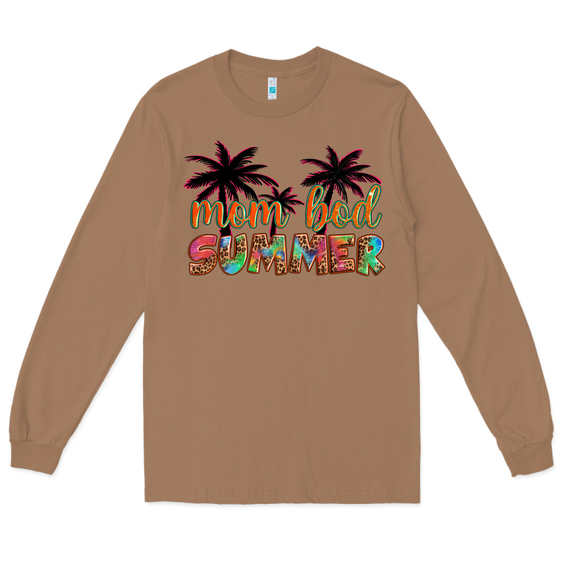 Mom Bod Summer With Palms Long Sleeve Tee by Artiststas | Teevron