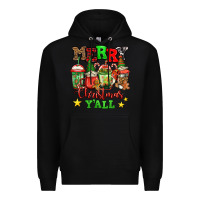 Black merry Christmas y'all gnome coffee Premium Hoodie - Jasminsmagicworld