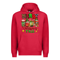 Cardinal merry Christmas y'all gnome coffee Premium Hoodie - Jasminsmagicworld