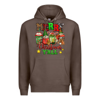 Coffee merry Christmas y'all gnome coffee Premium Hoodie - Jasminsmagicworld