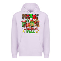 Lilac merry Christmas y'all gnome coffee Premium Hoodie - Jasminsmagicworld