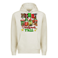 Oatmeal Heather merry Christmas y'all gnome coffee Premium Hoodie - Jasminsmagicworld