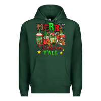 Sports Green merry Christmas y'all gnome coffee Premium Hoodie - Jasminsmagicworld