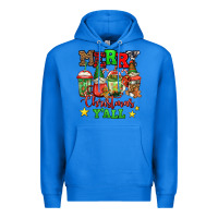 True Royal merry Christmas y'all gnome coffee Premium Hoodie - Jasminsmagicworld