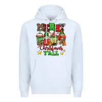 White merry Christmas y'all gnome coffee Premium Hoodie - Jasminsmagicworld