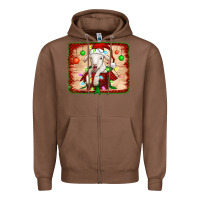 Chestnut christmas lamb Zipper Hoodie - Jasminsmagicworld