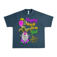 Midnight Navy happy mardi gras y'all Urban Heavy Tee - BarkalooDesign
