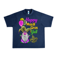 Navy happy mardi gras y'all Urban Heavy Tee - BarkalooDesign