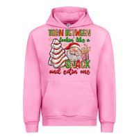 Fuchsia Pink torn between lookin' like a snack and eatin' one Urban Hoodie - texasbilliewilder
