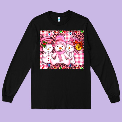 Pink Snowgirls Long Sleeve Tee Designed By Adodesignshop