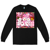 Black pink snowgirls Long Sleeve Tee - AdoDesignShop