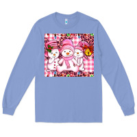 Colony Blue pink snowgirls Long Sleeve Tee - AdoDesignShop