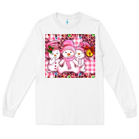 White pink snowgirls Long Sleeve Tee - AdoDesignShop