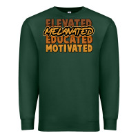 Sports Green elevated melanated educated motivated Premium Sweatshirt - NancyCooperArtShop