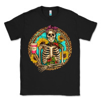 Black western skeleton coffee sunflowers Classic Tee - Artiststas