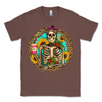 Chestnut western skeleton coffee sunflowers Classic Tee - Artiststas