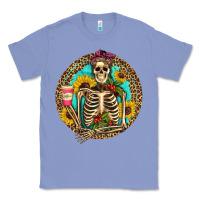 Colony Blue western skeleton coffee sunflowers Classic Tee - Artiststas