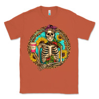 Copper western skeleton coffee sunflowers Classic Tee - Artiststas