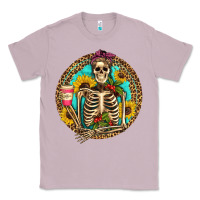 Lilac western skeleton coffee sunflowers Classic Tee - Artiststas