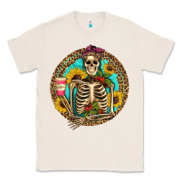 Natural western skeleton coffee sunflowers Classic Tee - Artiststas