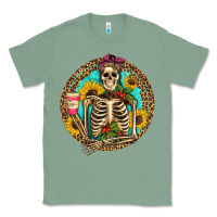 Sage western skeleton coffee sunflowers Classic Tee - Artiststas
