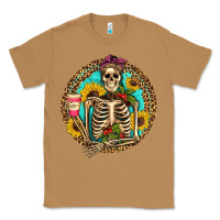 Toasted Coconut western skeleton coffee sunflowers Classic Tee - Artiststas