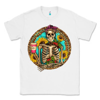 White western skeleton coffee sunflowers Classic Tee - Artiststas