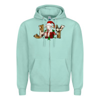 Seafoam joy christmas lamb Zipper Hoodie - Jasminsmagicworld
