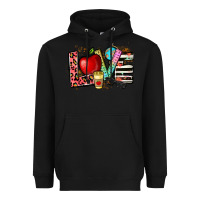 Black love teacher Heavyweight Hoodie - NancyCooperArtShop