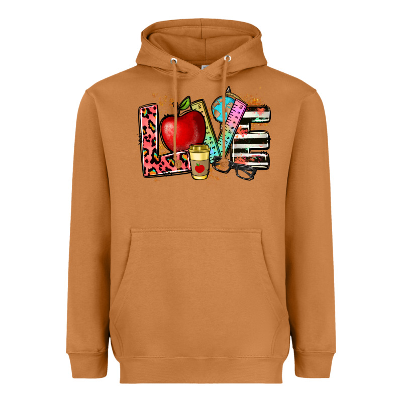 Love Teacher Heavyweight Hoodie by NancyCooperArtShop | Teevron