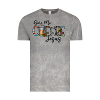 Cloud Rock give me coffee jesus Vintage Tee - CowhideDigitalArt