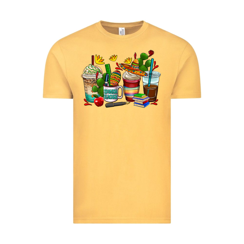 Spanish Teacher Coffee Cups Vintage Tee by AdoDesignShop | Teevron