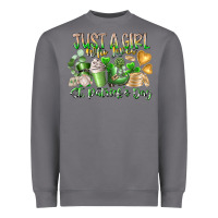 Storm Just a Girl who Loves Saint Patrick's Day Heavyweight Sweatshirt - RacoonDesign