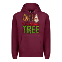 Burgundy oh Christmas tree cake Premium Hoodie - Jasminsmagicworld