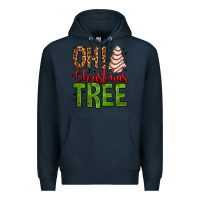 Navy oh Christmas tree cake Premium Hoodie - Jasminsmagicworld