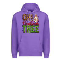 Purple oh Christmas tree cake Premium Hoodie - Jasminsmagicworld