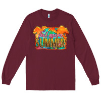 Burgundy hot mom summer Long Sleeve Tee - Artiststas