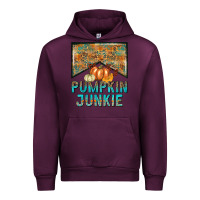Mauve Wine Pumpkin junkie Urban Hoodie - NancyCooperArtShop