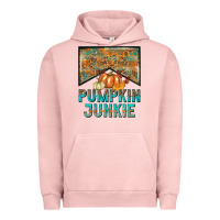 Pigment Salmon Pumpkin junkie Urban Hoodie - NancyCooperArtShop