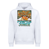 White Pumpkin junkie Urban Hoodie - NancyCooperArtShop