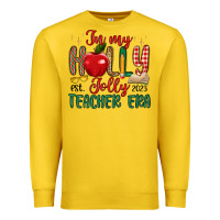 Lemon in my holly jolly teacher era Premium Sweatshirt - MaliasSmallBusiness