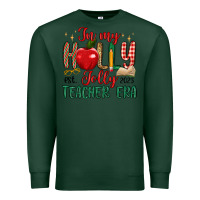 Sports Green in my holly jolly teacher era Premium Sweatshirt - MaliasSmallBusiness