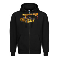 Black carry deck crane Zipper Hoodie - LillyAllenDesigns