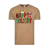 Vintage Coffee happy holiday christmas Vintage Tee - FaDigitalArtStudio