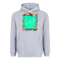 Heather Grey school add your own text Heavyweight Hoodie - NancyCooperArtShop