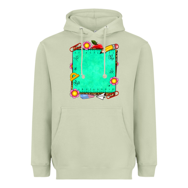 School Add Your Own Text Heavyweight Hoodie by NancyCooperArtShop | Teevron